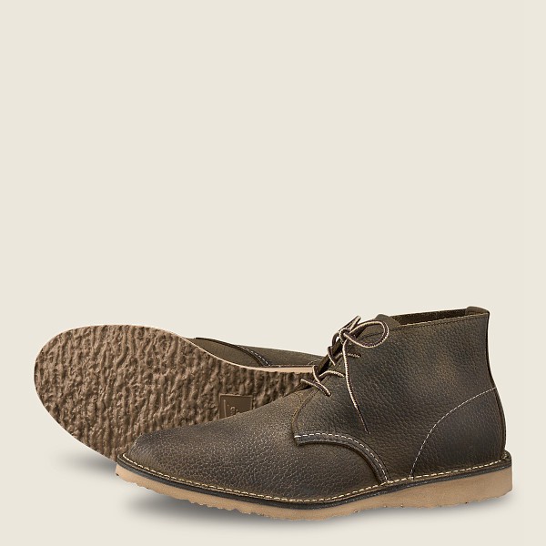 Red Wing Heritage Sko Weekender - Chukka Roughneck Læder - Olivengrønne - Herre 0679-AESFC